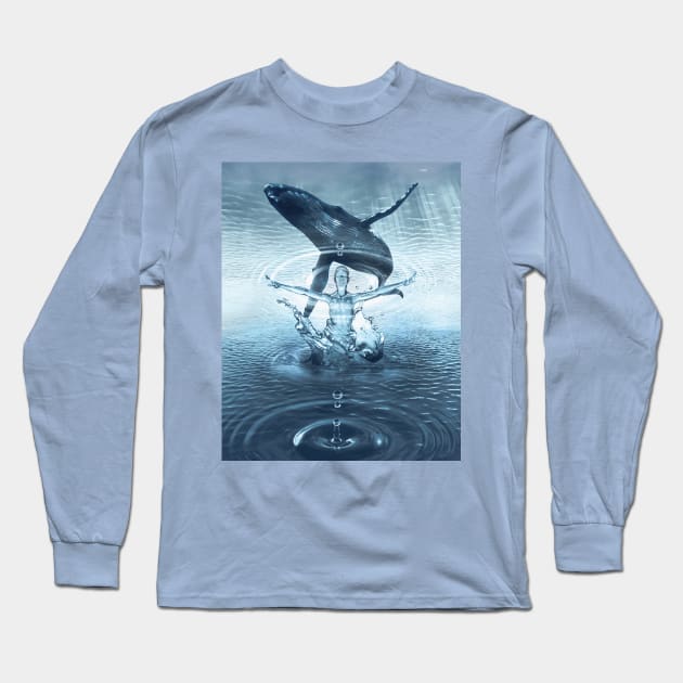 Queen Of Water Long Sleeve T-Shirt by Nour Abou Harb